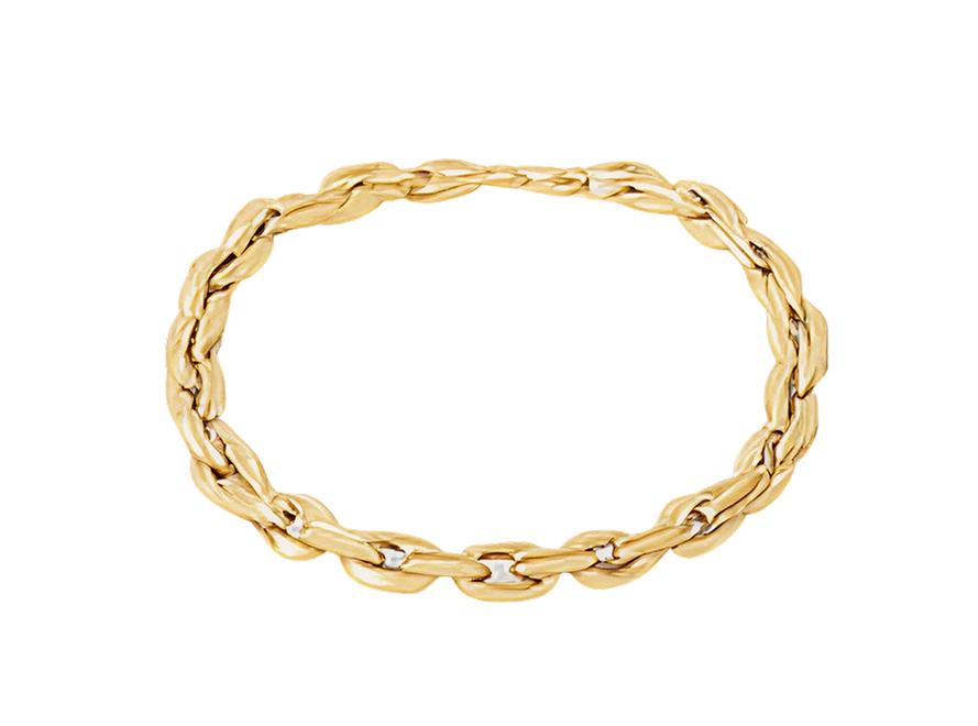 Gold chain bracelet 